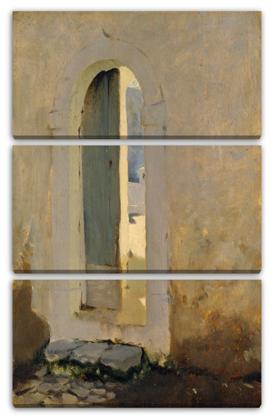 Leinwandbild John Singer Sargent - Offene Tür, Marokko