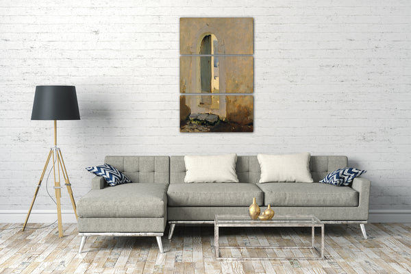 Leinwandbild John Singer Sargent - Offene Tür, Marokko