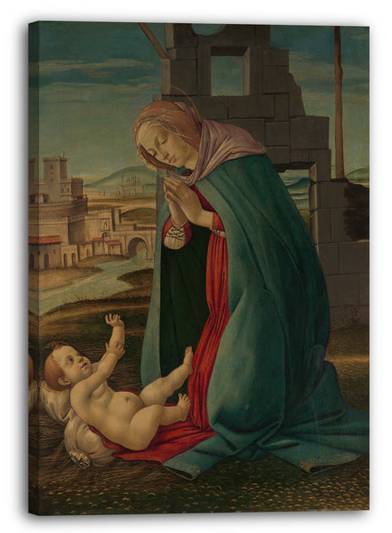 Leinwandbild Werkstatt von Botticelli - Die Geburt Christi