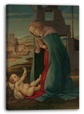 Leinwandbild Werkstatt von Botticelli - Die Geburt Christi