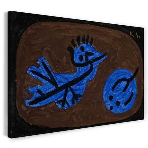 Leinwandbild Paul Klee - Blau-Vogel-Kürbis