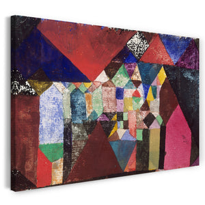 Leinwandbild Paul Klee - Städtisches Juwel