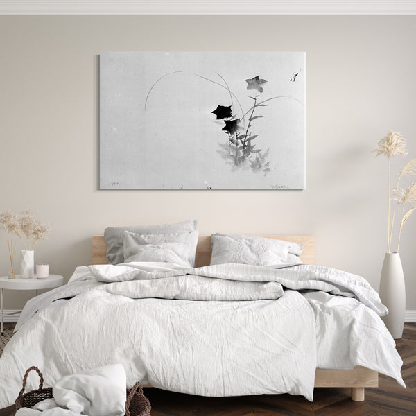 Leinwandbild Hokusai Schule - Glockenblume