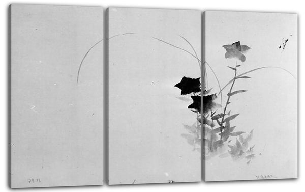 Leinwandbild Hokusai Schule - Glockenblume
