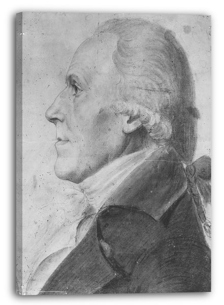 Leinwandbild Charles Balthazar Julien Févret de Saint-Mémin - Portrait eines Mannes