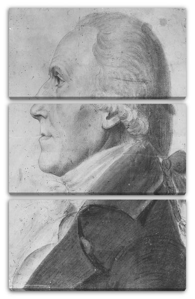 Leinwandbild Charles Balthazar Julien Févret de Saint-Mémin - Portrait eines Mannes