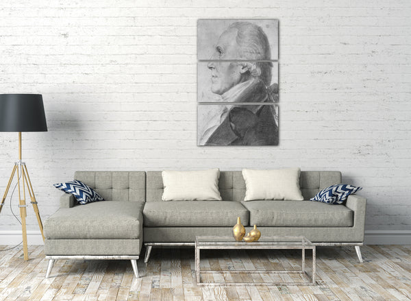 Leinwandbild Charles Balthazar Julien Févret de Saint-Mémin - Portrait eines Mannes