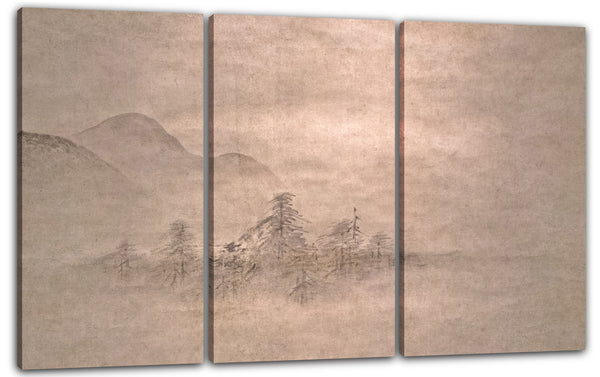 Leinwandbild Kano Motonobu zugeschrieben - Landschaft
