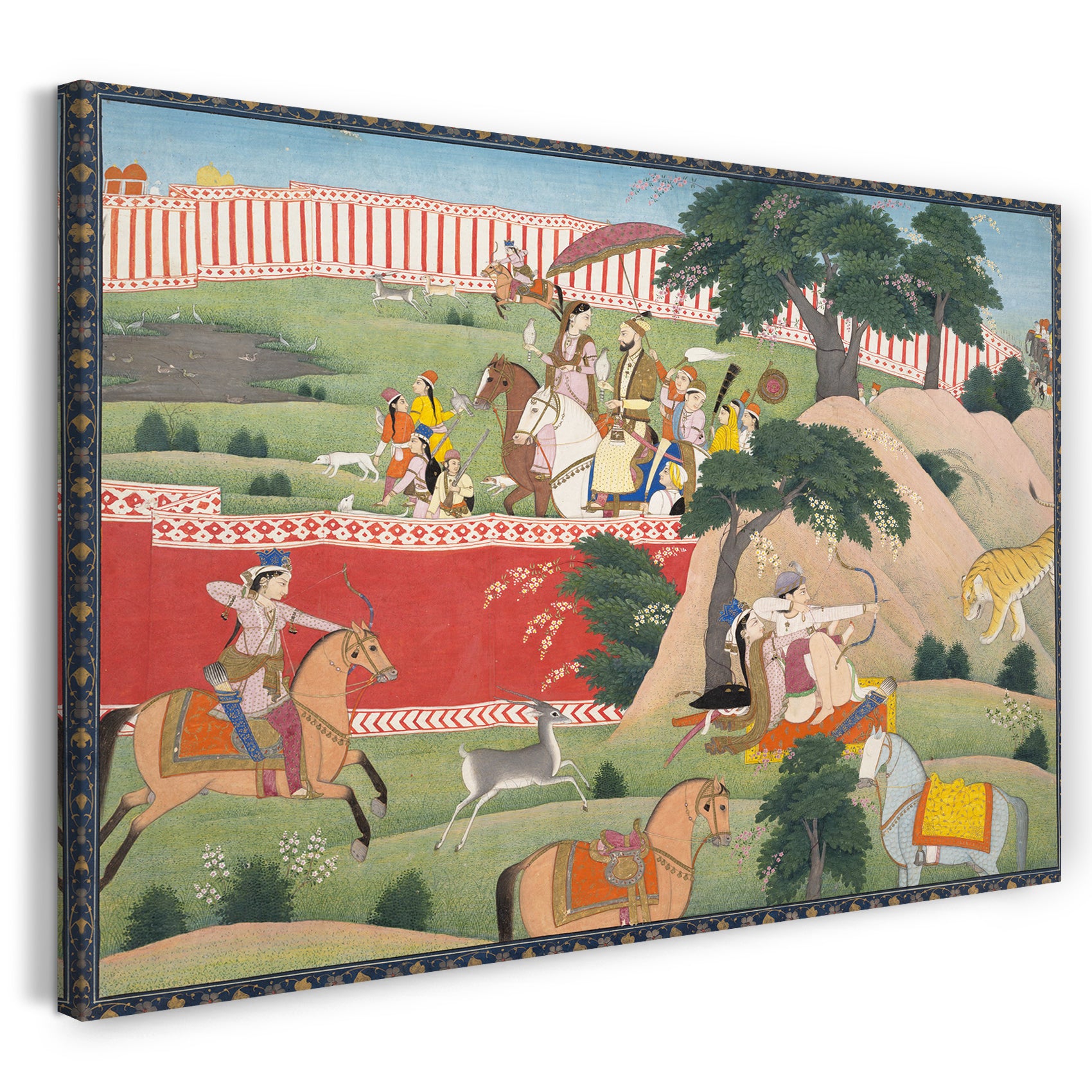 Leinwandbild ca. 1800 - Freuden der Jagd