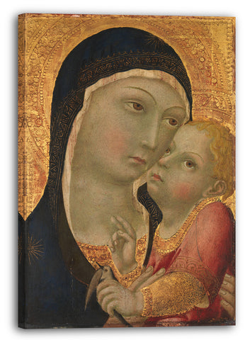 Leinwandbild Sano di Pietro - Madonna und Kind