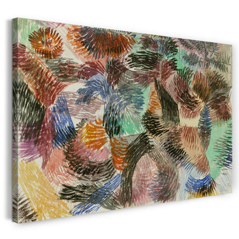 Leinwandbild Paul Klee - Libido des Waldes