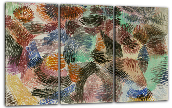 Leinwandbild Paul Klee - Libido des Waldes