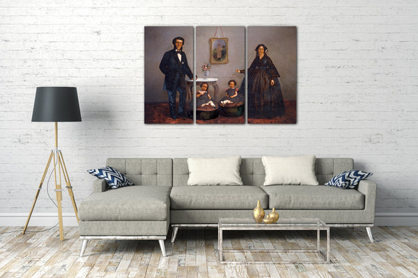 Leinwandbild W. L. Germon - Familienporträt