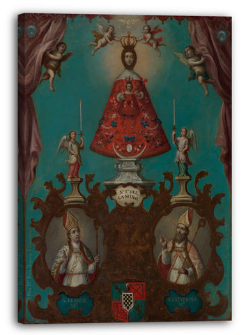 Leinwandbild Nicolás Enríquez - Die Jungfrau von El Camino mit St. Fermín und St. Saturnino