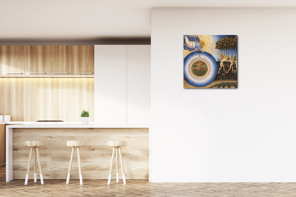 Leinwandbild Giovanni di Paolo - Die Erschaffung der Welt und die Vertreibung aus dem Paradies