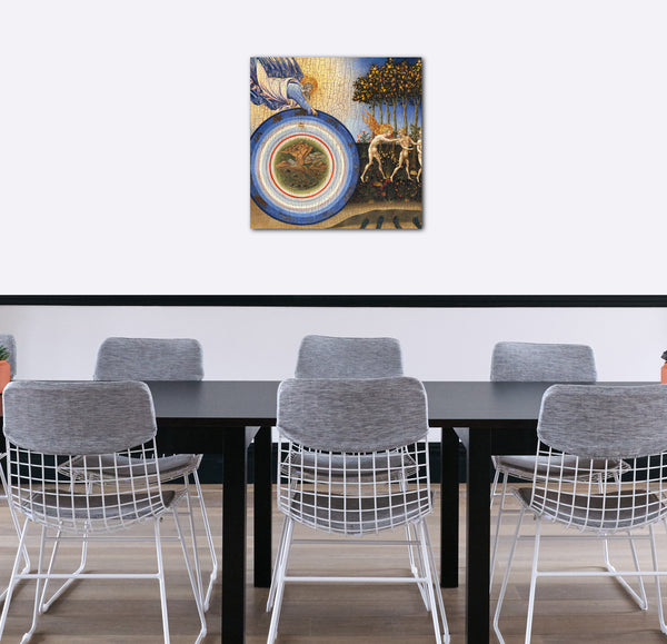 Leinwandbild Giovanni di Paolo - Die Erschaffung der Welt und die Vertreibung aus dem Paradies