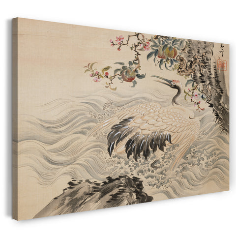Leinwandbild Taki Katei - Blumen und Vögel