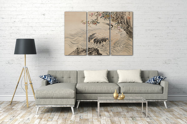 Leinwandbild Taki Katei - Blumen und Vögel