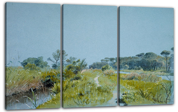 Leinwandbild William Stanley Haseltine - Castel Fusano - in der Nähe von Rom