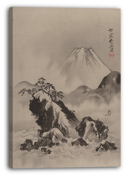 Leinwandbild Kawanabe Kyōsai (Japanisch, 1831-1889) - Berg Fuji