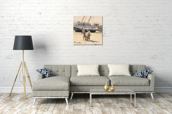 Leinwandbild Winslow Homer - Ein Korb mit Muscheln