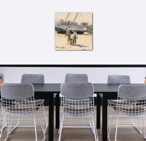 Leinwandbild Winslow Homer - Ein Korb mit Muscheln