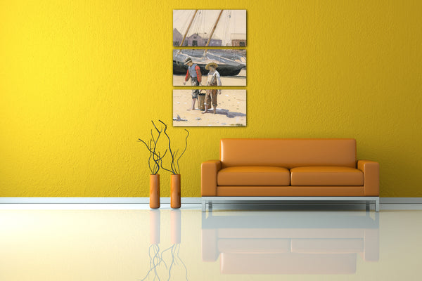 Leinwandbild Winslow Homer - Ein Korb mit Muscheln