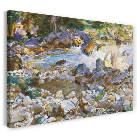 Leinwandbild John Singer Sargent - Gebirgsbach