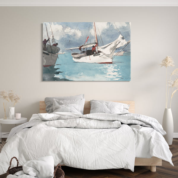 Leinwandbild Winslow Homer - Fischerboote, Key West