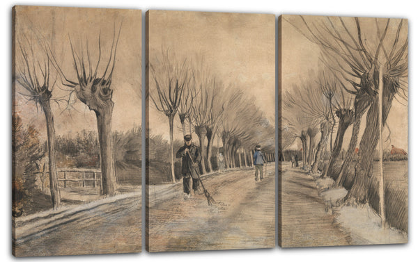 Leinwandbild Vincent van Gogh - Straße in Etten