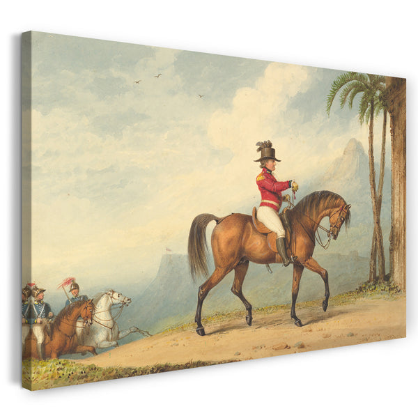 Leinwandbild Richard Westall - Sir John Floyd zu Pferde