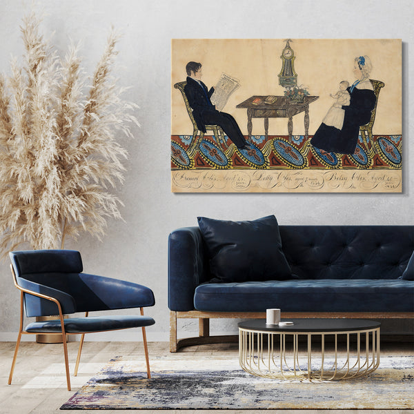 Leinwandbild Joseph H. Davis - Herr und Frau Daniel Otis und Kind