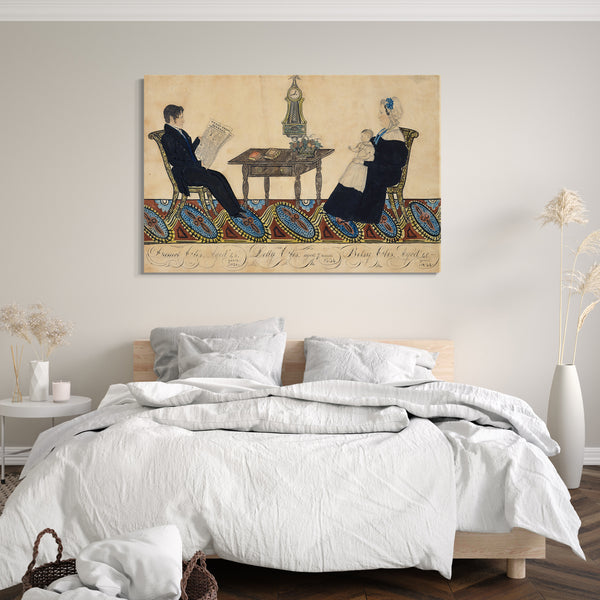 Leinwandbild Joseph H. Davis - Herr und Frau Daniel Otis und Kind