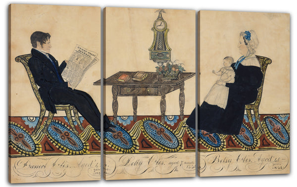 Leinwandbild Joseph H. Davis - Herr und Frau Daniel Otis und Kind