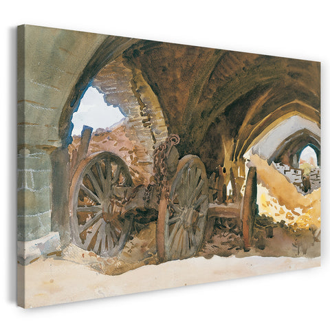 Leinwandbild John Singer Sargent - Wheels in Vault