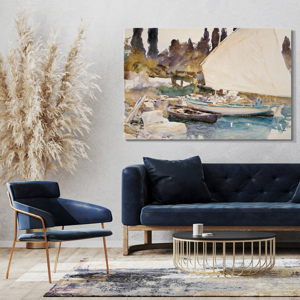 Leinwandbild John Singer Sargent - Boote