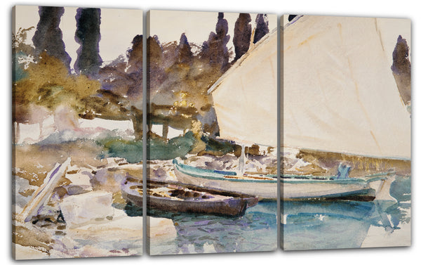 Leinwandbild John Singer Sargent - Boote