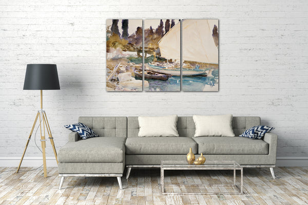 Leinwandbild John Singer Sargent - Boote