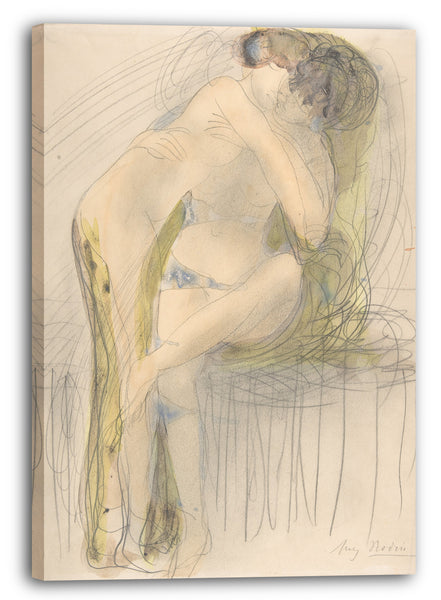 Leinwandbild Auguste Rodin - Die Umarmung