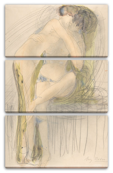 Leinwandbild Auguste Rodin - Die Umarmung
