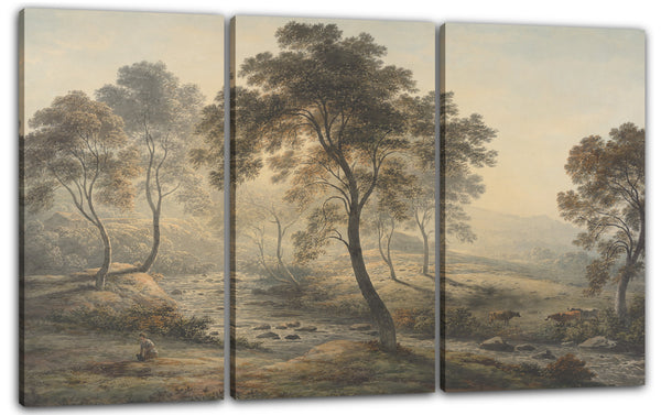 Leinwandbild John Handschuhmacher - Früher Morgen nahe Loch Katrine in den Trossachs, Schottland