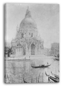 Leinwandbild Walter Launt Palmer - Der Gruß am Mittag (Santa Maria Della Salute)