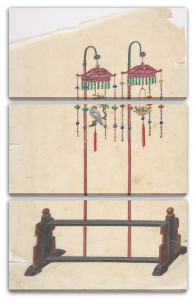 Leinwandbild Anonym, Chinesisch, 19. Jahrhundert - Lampendesign