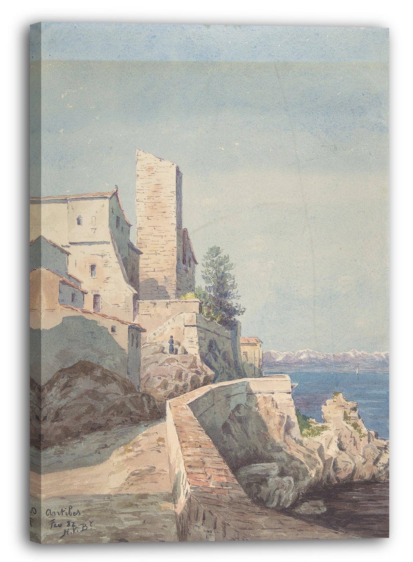Leinwandbild Henry Victor Burgy - Antibes