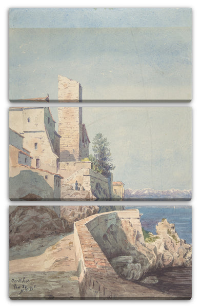 Leinwandbild Henry Victor Burgy - Antibes