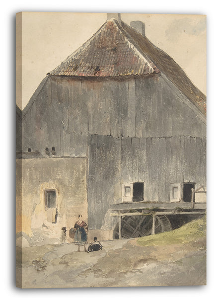 Leinwandbild Ernst Erwin Oehme - Wassermühle