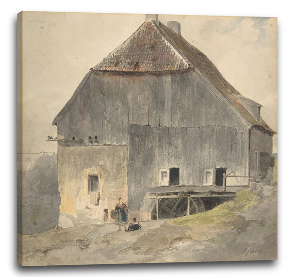 Leinwandbild Ernst Erwin Oehme - Wassermühle