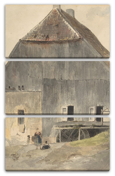 Leinwandbild Ernst Erwin Oehme - Wassermühle