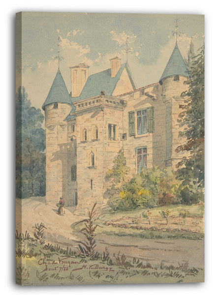 Leinwandbild Henry Victor Burgy - Chateau de Vouzan