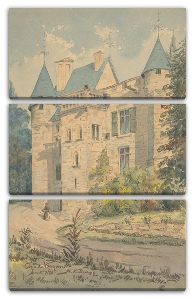 Leinwandbild Henry Victor Burgy - Chateau de Vouzan
